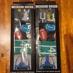 Football Crew Socks New in Packages